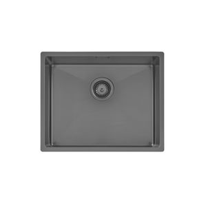 Pileta Tramontina Design Collection Quadrum en acero inoxidable con Recubrimiento PVD Black 50x40 cm