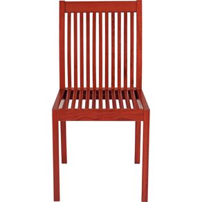 Silla Fija de Madera Jatobá Natural - Tramontina Fitt