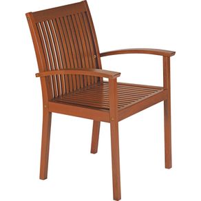 Sillón Fijo de Madera Jatobá con Acabado Natural - Tramontina Fitt