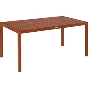 Mesa Rectangular 6 Plazas de Madera Jatobá Natural - Tramontina Fitt