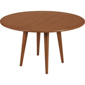 Mesa Redonda Tramontina Piazza London en Madera Tauarí con Acabado Barnizado Almendra 1,5 m
