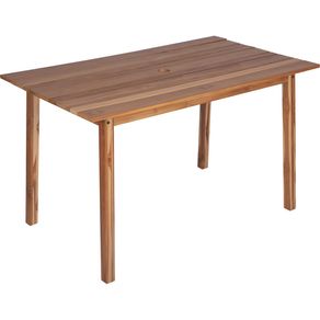 Mesa Rectangular de Teca Tramontina Verona con Acabado en Barniz Transparente 130 cm