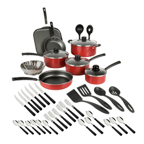 Batería de Cocina Primaware Roja 43 piezas