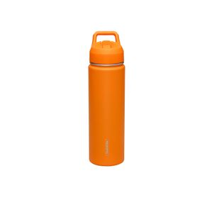 Termo Tramontina 650 ml en Acero Revestido Naranja con Sorbete