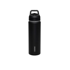 Termo con Sorbete Tramontina 650 ml en Acero Revestido Negro
