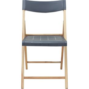 Silla Potenza de Madera Teca y Plástico Grafito
