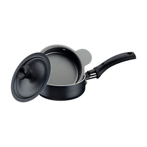 Olla para huevo poché Tramontina Turim en aluminio con revestimiento interno y externo con antiadherente Starflon Max plomo 10 cm y 0,3 L