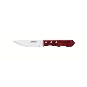 Cuchillo para Asado Jumbo Tramontina con Lámina de Acero Inoxidable y mango de madera Tratada Polywood Rojo 5
