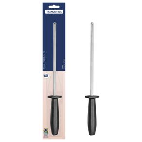 Afilador Estriado Tramontina Plenus con Eje en Acero Carbono y Mango de Polipropileno Negro 8