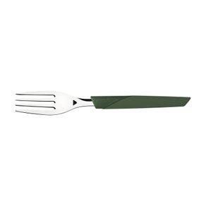 Tenedor de Mesa Tramontina LYF con Lámina de Acero Inoxidable y Mango de Polipropileno PCR Verde Naturaleza