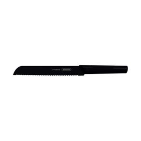 Cuchillo para Pan Tramontina Nygma con Lámina de Acero Inoxidable y Mango de Polipropileno Texturizado Negro 8