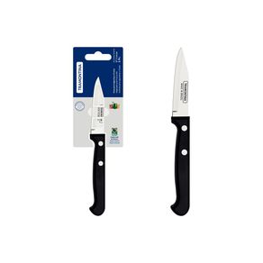 Cuchillo para Legumbres y Frutas Tramontina Ultracorte con Lámina de Acero Inoxidable y Mango de Polipropileno Negro 3
