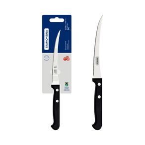 Cuchillo para Tomates Tramontina Ultracorte con Lámina de Acero Inoxidable y Mango de Polipropileno Negro 5