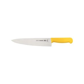 Cuchillo para Carne Tramontina Profissional con Lámina en Acero Inoxidable y Mango de Polipropileno Amarillo con Protección Antimicrobiana 10