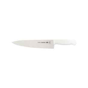 Cuchillo para Carne Tramontina Profissional con Lámina en Acero Inoxidable y Mango de Polipropileno Blanco con Protección Antimicrobiana 10