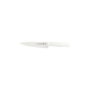 Cuchillo para Carne Tramontina Profissional con Lámina en Acero Inoxidable y Mango de Polipropileno Blanco con Protección Antimicrobiana 6