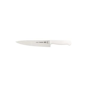 Cuchillo para Carne Tramontina Profissional con Lámina en Acero Inoxidable y Mango de Polipropileno Blanco con Protección Antimicrobiana 8