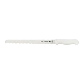Cuchillo para Fiambres Tramontina Profesional con Lámina en Acero Inoxidable y Mango de Polipropileno Blanco 12