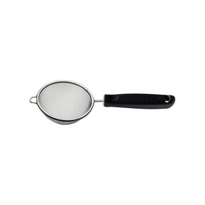 Colador Tramontina Utilità en Acero Inoxidable con Mango de Polipropileno Negro 9 cm