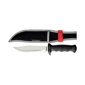 Cuchillo Tramontina Deporte con Lámina en Acero Inoxidable y Mango de Polipropileno con Vaina de Nylon 6