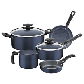Batería de Cocina Loreto Tramontina  7 Piezas Azul