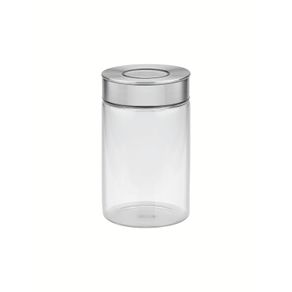 Contenedor de vidrio Purezza con tapa de acero inoxidable de 1l  Tramontina