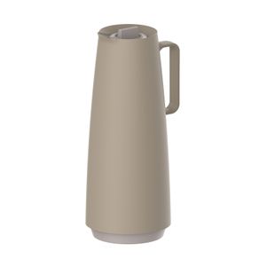 Jarra Térmica Tramontina Exata en Plástico Beige con Ampolla de Vidrio 1 L