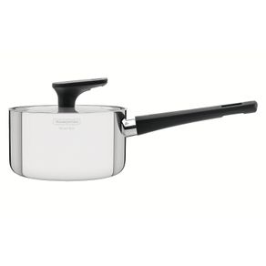 Olla Grano Baquelite de acero inoxidable con cuerpo triple, tapa y mango de baquelita de 16 cm y 1,7l Tramontina