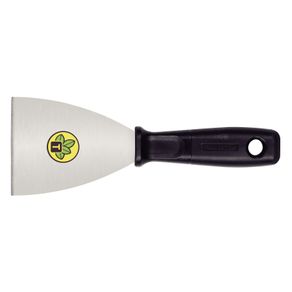 Espátula metálica flexible 8 cm, con mango plástico