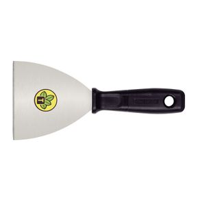 Espátula metálica flexible 10 cm, con mango plástico