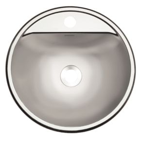 Inodoro Tramontina Demi FX en acero inoxidable satinado Ø34 cm