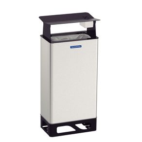 Basurero Tramontina Modena de Acero Inoxidable con Acabado Satinado 80 L