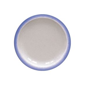 Plato Raso Tramontina Rústico Azul en Porcelana Decorada 28 cm