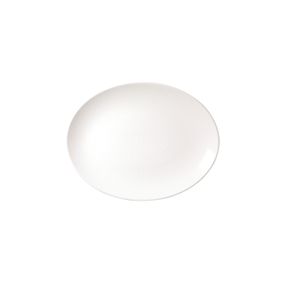 Bandeja Oval Tramontina Quartzo en Porcelana 32x25 cm