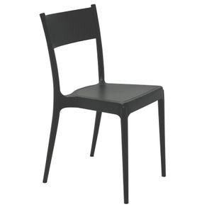 Silla Tramontina Summa Diana Eco en Polipropileno y Fibra de Vidrio Negro
