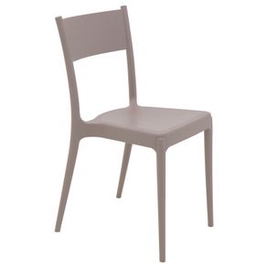 Silla Tramontina Summa Diana en Polipropileno y Fibra de Vidrio Taupe