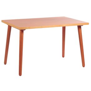 Mesa rectangular Tramontina Piazza Kyoto en madera Tauari con acabado en barniz transparente, 120 cm