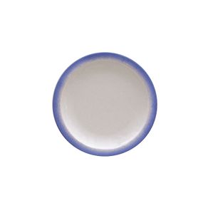 Plato de Postre Tramontina Rústico Azul en Porcelana Decorada 21 cm