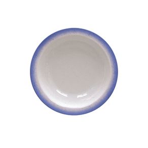 Plato Hondo Tramontina Rústico Azul en Porcelana Decorada 22 cm