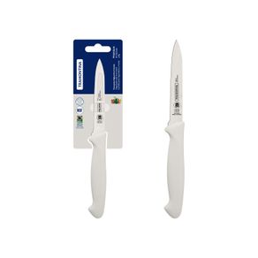 Cuchillo para Legumbres y Frutas Tramontina Premium con Lámina de Acero Inoxidable y Mango de Polipropileno Blanco 4