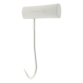 Gancho Derecho Tramontina Profesional Master en Acero Inoxidable con Mango de Polipropileno Blanco