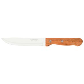 Cuchillo para Cocina Tramontina Dynamic con Lámina de Acero Inoxidable y Mango de Madera Natural 6