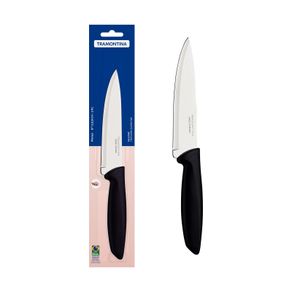 Cuchillo Chef Tramontina Plenus con Lámina en Acero Inoxidable y Mango de Polipropileno Negro 6