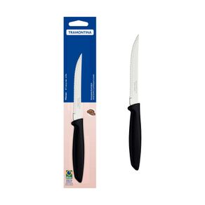 Cuchillo para Asado y Frutas Tramontina Plenus con Lámina de Acero Inoxidable y Mango de Polipropileno Negro 5