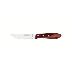 Cuchillo para Asado Jumbo Tramontina con Lámina de Acero Inoxidable y Mango de Madera Polywood Rojo 5