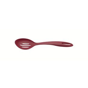 Cuchara para Servir Perforada Tramontina Ability de Nylon Roja