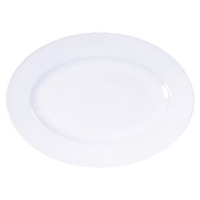 Bandeja Oval Tramontina Maria Augusta en Porcelana 40x29 cm