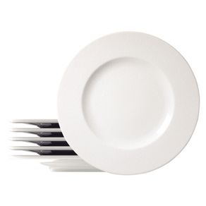 Kit Plato Raso Tramontina Quartzo en Porcelana Decorada 28 cm 06 Piezas
