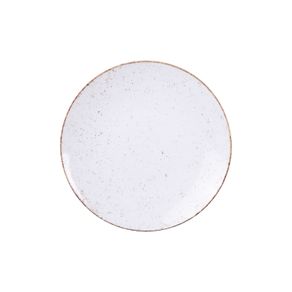 Plato Postre Tramontina Rústico Marrón en Porcelana Decorada 21 cm