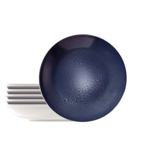 Kit Plato Hondo Tramontina Topázio en Porcelana Decorada 22 cm 06 Piezas